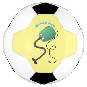 Ballon De Foot Humour de dessin animé de l'aspirateur mignon