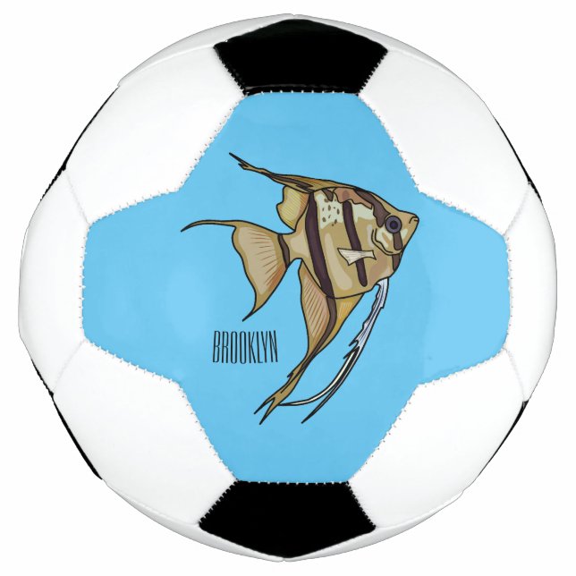 Ballon De Foot Illustration d'angelfish (Devant)
