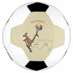 Ballon De Foot Illustration de dessin animé de kangourou d'humour
