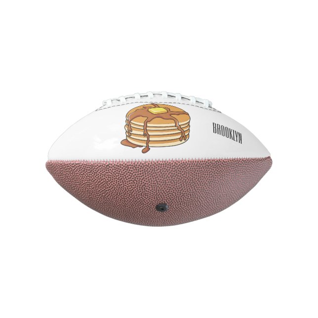 Ballon De Foot Illustration de dessin animé de Pancake (Tourné à 270°)
