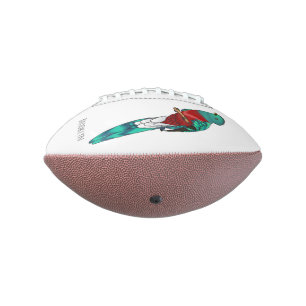 Ballon De Foot illustration de dessin animé d'oiseau quetzal resp