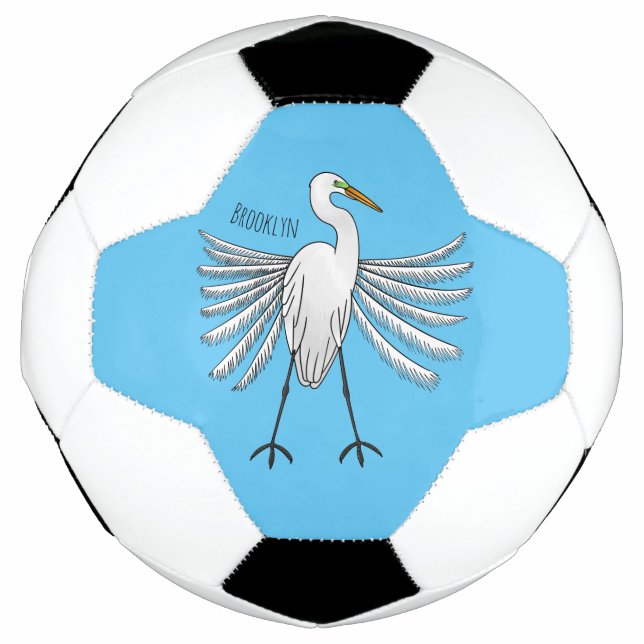 Ballon De Foot Illustration de dessin d'oiseau de grand feu (Devant)