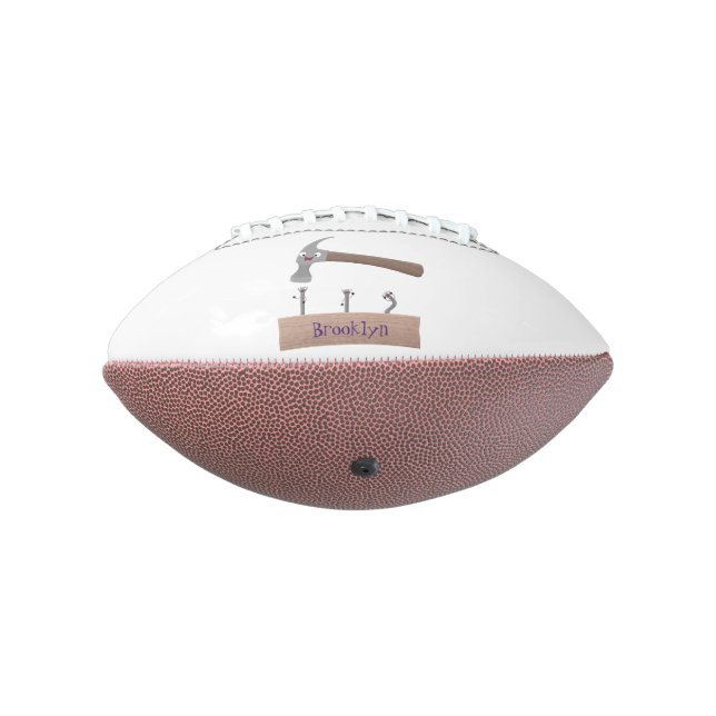 Ballon De Foot Illustration de dessin mignon, marteau et ongles (Tourné à 270°)