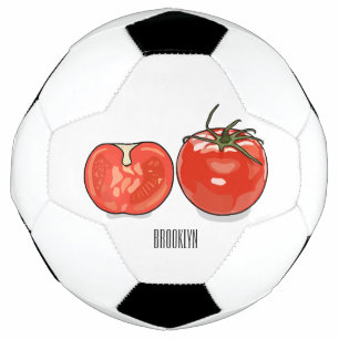 Ballon De Foot Illustration de dessin sur la tomate