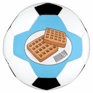 Ballon De Foot Illustration de gaufre