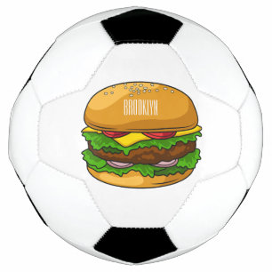 Ballon De Foot Illustration de Hamburger