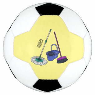 Ballon De Foot Illustration de la bande dessinée Broom & mop