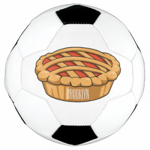 Ballon De Foot Illustration de la caricature à tarte