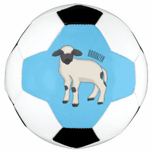 Ballon De Foot Illustration de la caricature de mouton Valais Bla