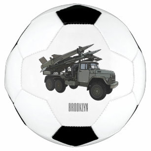 Ballon De Foot Illustration de la caricature d'un véhicule à miss