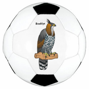 Ballon De Foot Illustration de l'aigle à faucon orné