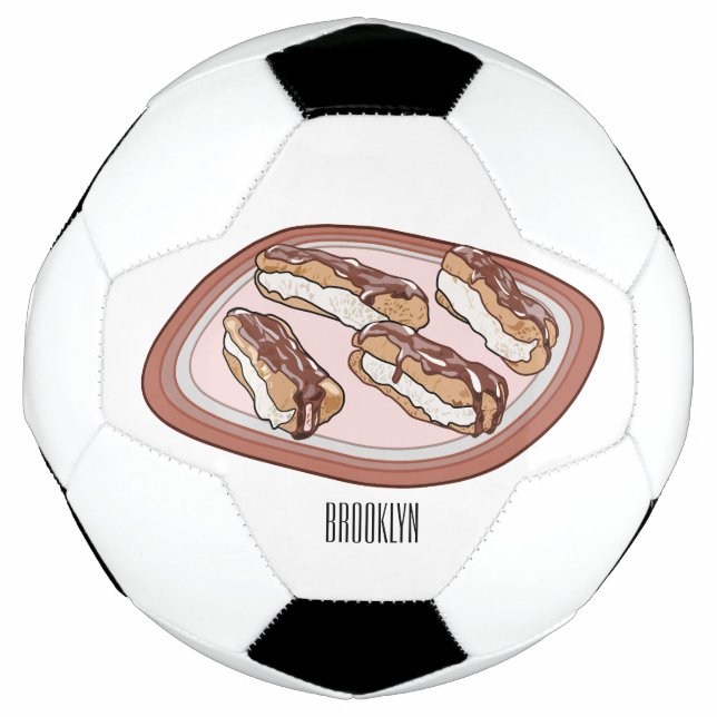 Ballon De Foot Illustration de l'éclair de chocolat (Devant)