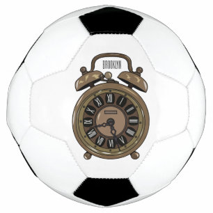 Ballon De Foot Illustration de l'horloge d'alarme