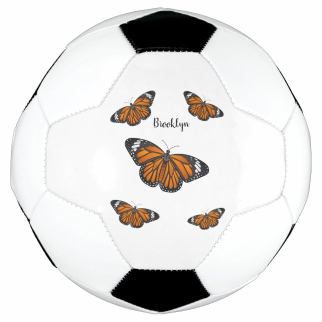 Ballon De Foot Illustration de papillon monarque (Devant)