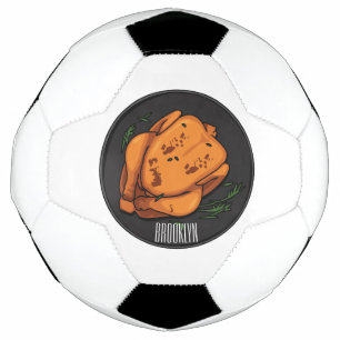 Ballon De Foot Illustration de poulet rôti