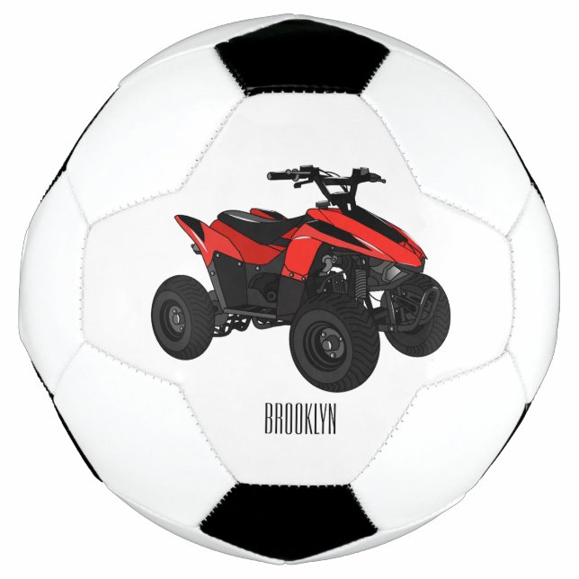 Ballon De Foot Illustration de Quad bike atv (Devant)
