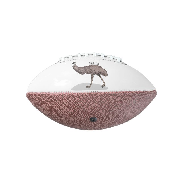 Ballon De Foot Illustration d'Emu bird (Tourné à 270°)
