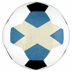 Ballon De Foot Illustration du drapeau écossais Grunge