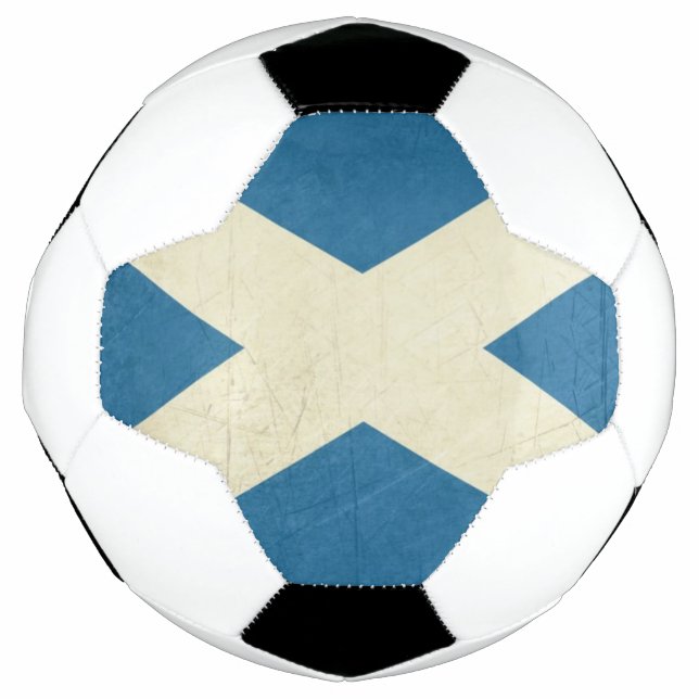 Ballon De Foot Illustration du drapeau écossais Grunge (Devant)