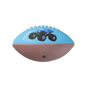 Ballon De Foot Illustration d'un camion monstre bleu mou
