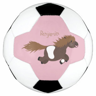 Ballon De Foot Illustration d'un poney de Shetland mignon