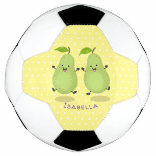 Ballon De Foot Illustration d'une paire de poires mignonne