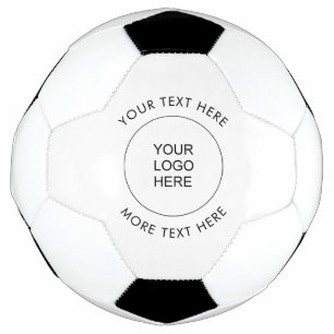 Ballon De Foot Image du logo de l'entreprise Modèle personnalisé