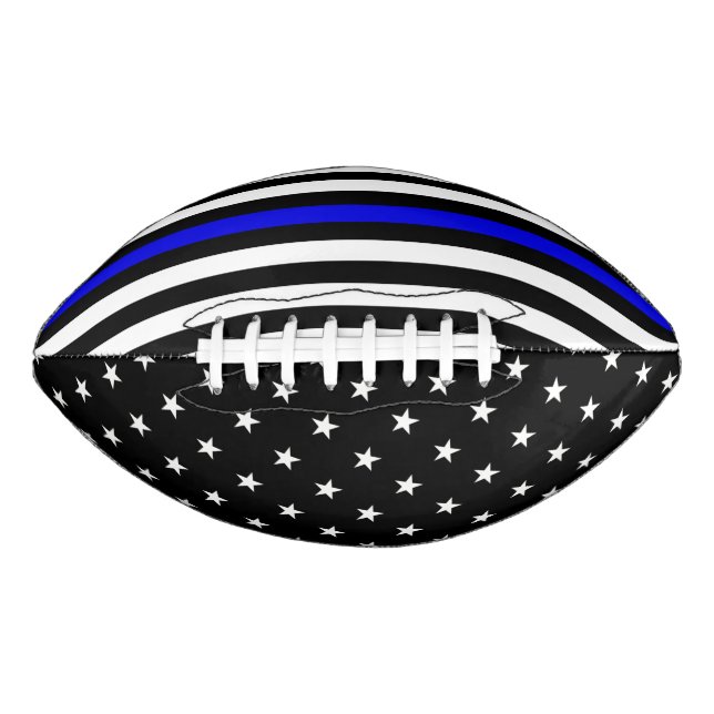 Ballon De Foot Indicateur de ligne bleue mince (Devant)