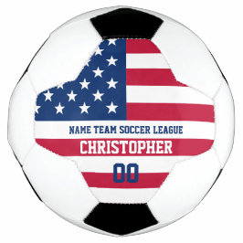 Ballon De Foot Indicateur USA nom et numéro du joueur