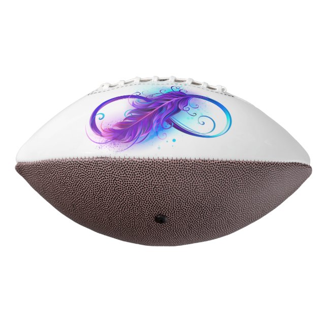 Ballon De Foot Infinity with purple feather (Tourné à 270°)