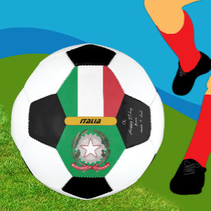 Ballon De Foot Italie Personnalisée, Drapeau, Bal Photo Football