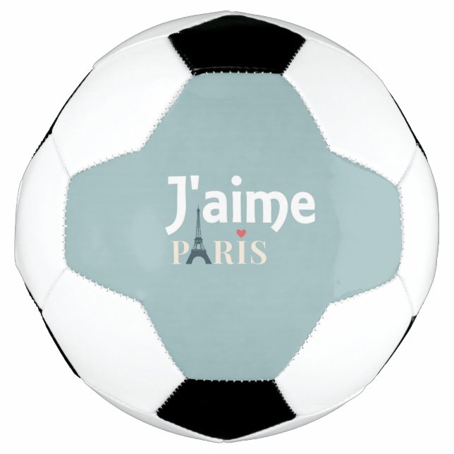 Ballon De Foot J'aime Paris Soccer Ball (Devant)