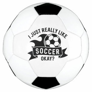 Ballon De Foot J'Aime Vraiment Le Football Ok