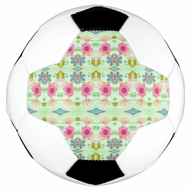 Ballon De Foot Jardin Éclectique Enchantant : Beauté Florale Dive (Devant)