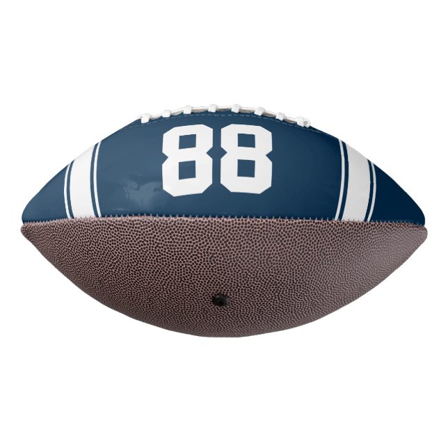Ballon De Foot Jersey bleu et blanc (Tourné à 270°)