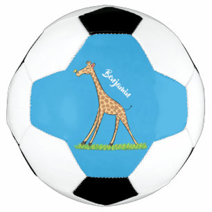 Ballon De Foot Jolie girafe avec dessin animé de papillon