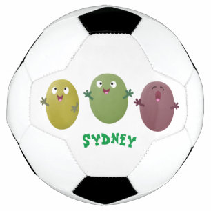 Ballon De Foot Jolie olives joyeux chantant dessin animé
