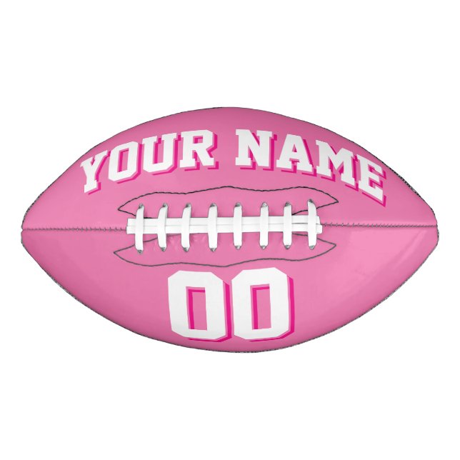 Ballon De Foot JOLIMENT ROSE ET BLANC Football Personnalisé (Devant)