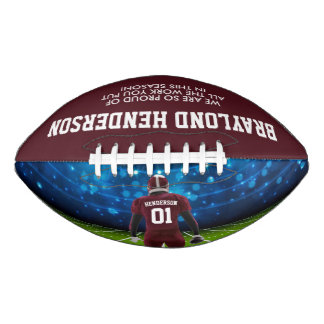 Ballon De Foot Joueur Personnalisé Maroon Jersey Football