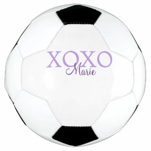 Ballon De Foot Jour de la Saint Valentin Xoxo ajouter nom pastel 