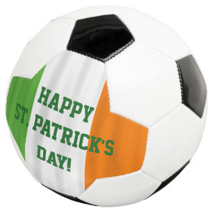 Ballon De Foot Joyeuse St. Patrick's Day Irish Flag Soccer Ball