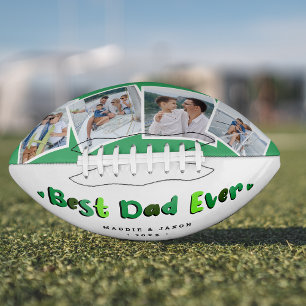 Ballon De Foot Keepsaké 4 photo tendance 'Meilleur Papa Jamais'
