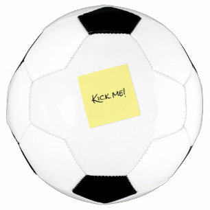 Ballon De Foot Kick Me Sticky Note Prank Funny