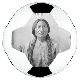 Ballon De Foot Lakota Leader assis Bull Amérindien