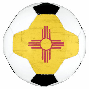 Ballon De Foot Le drapeau du Nouveau-Mexique gronge. Drapeau du N