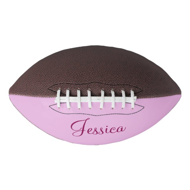 Ballon De Foot Le football rose fait sur commande (Devant)