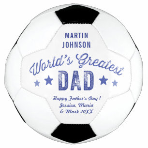 Ballon De Foot Le plus grand papa et le message personnel du mond