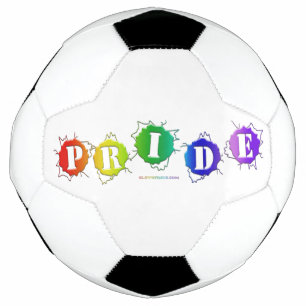 Ballon De Foot L'enseigne de fierté aux couleurs de l'arc-en-ciel