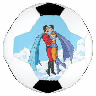 Ballon De Foot Les personnages de Slipperyjoe's deux super-héros