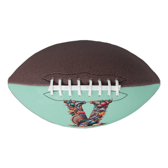 Ballon De Foot Letter V Thanksgiving turkey style gift  (Devant)